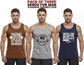 "Men’s 3-Pack Summer Cotton Sando Tank Tops – Breathable, Lightweight, Sleeveless Gym & Sports Vest (Medium)