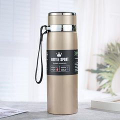 "Premium Metallic Red Sport Thermos Bottle 1000ml | Stainless Steel Insulated Flask | Keeps Drinks Hot & Cold for Hours"