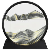 “3D Flowing Sand Art Lamp – Dynamic Hourglass Landscape Painting, Decorative Desk & Home Office Ornament”