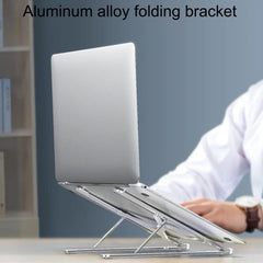 “Premium Adjustable Aluminum Laptop Stand – Ergonomic Cooling Design”