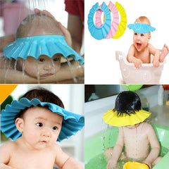 Baby Shower Cap with Stopper – Soft Silicone Hair Wash Protector for Kids |