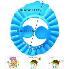 Baby Shower Cap with Stopper – Soft Silicone Hair Wash Protector for Kids |