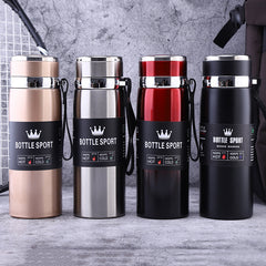 "Premium Metallic Red Sport Thermos Bottle 1000ml | Stainless Steel Insulated Flask | Keeps Drinks Hot & Cold for Hours"
