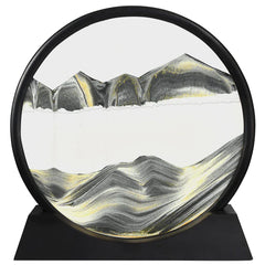 “3D Flowing Sand Art Lamp – Dynamic Hourglass Landscape Painting, Decorative Desk & Home Office Ornament”